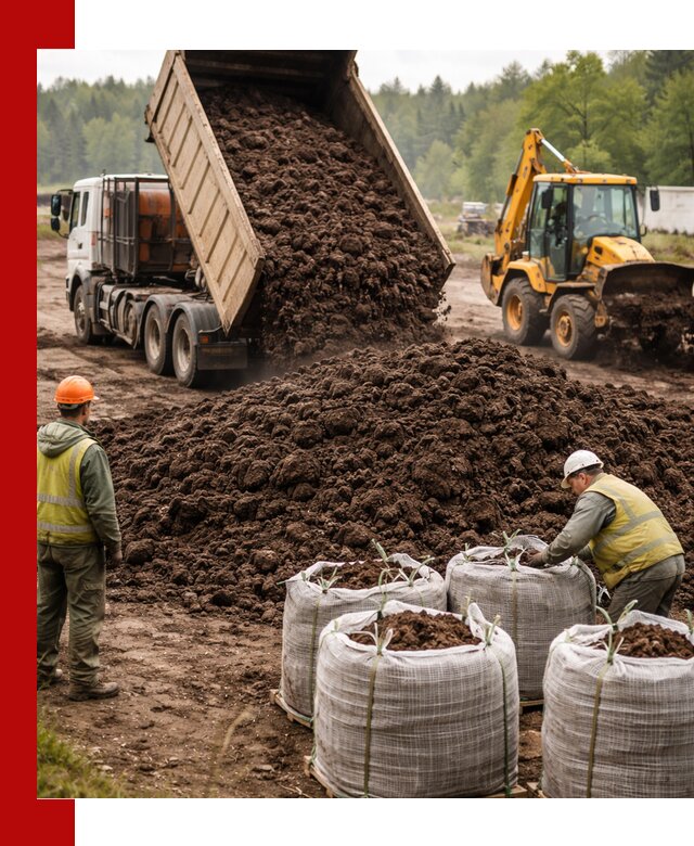 Доставка нейтрального торфа в Лесосибирске оптом и в розницу
