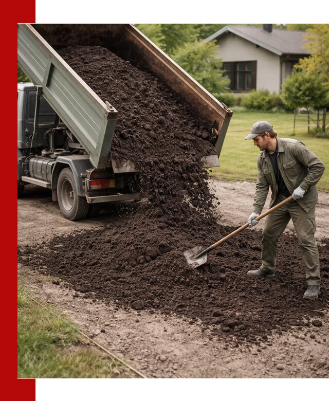 Чернозем для газона с доставкой в Лесосибирске быстро и качественно