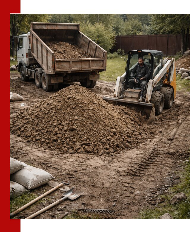 Суглинок для планировки участков в Лесосибирске с доставкой и выгрузкой