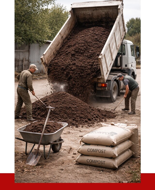 Купить компост в Лесосибирске от 4374 р. за куб с доставкой | ПРОНЕРУДЛсс