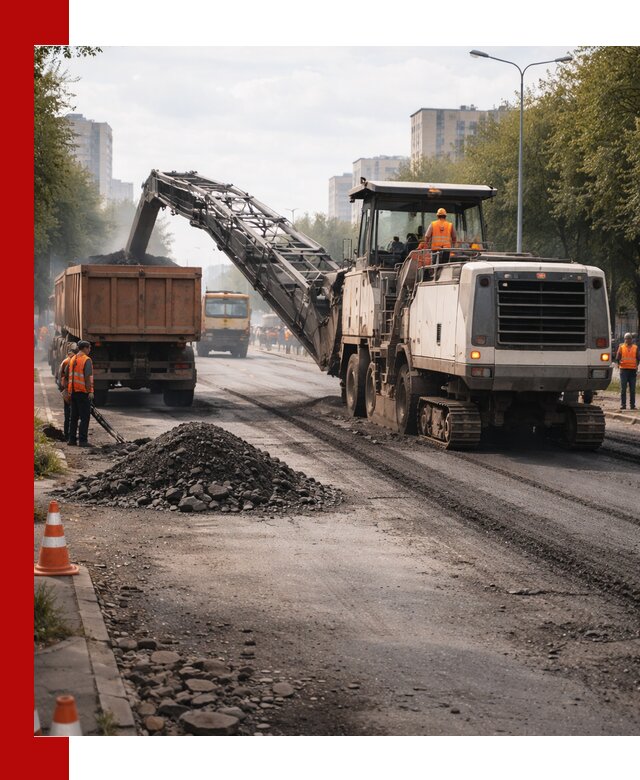 Фрезерованный асфальт в Лесосибирске — удаление и вывоз старого покрытия