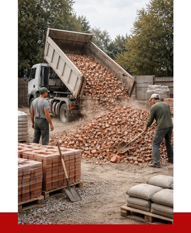 Бой кирпича в Лесосибирске с доставкой от 4374 руб/куб | ПРОНЕРУДЛсс