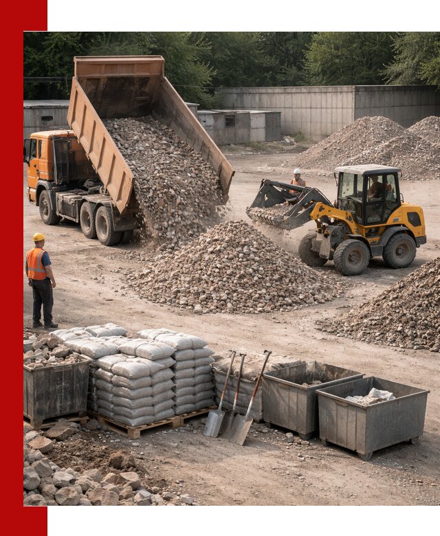 Вторичные материалы для отсыпки в Лесосибирске — поставка и доставка