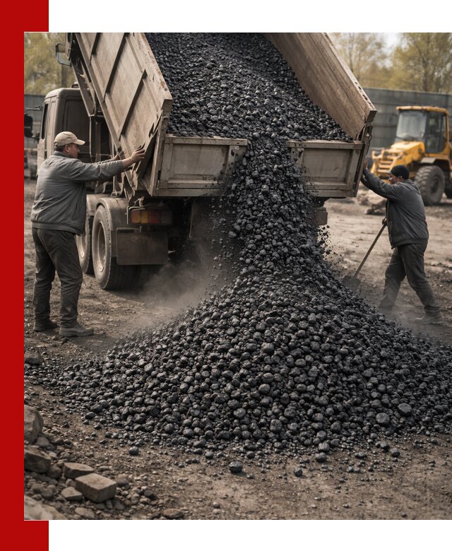 Доставка угля семечка самосвалами в Лесосибирске