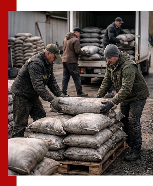 Доставка угля в мешках по выгодным ценам в Лесосибирске