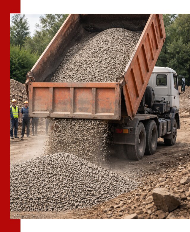 Доставка сыпучих материалов самосвалом в Лесосибирске быстро и надежно