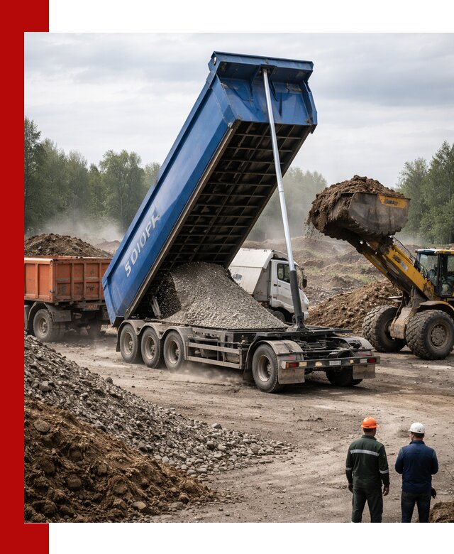 Аренда тонар 40 тонн в Лесосибирске с доставкой материалов