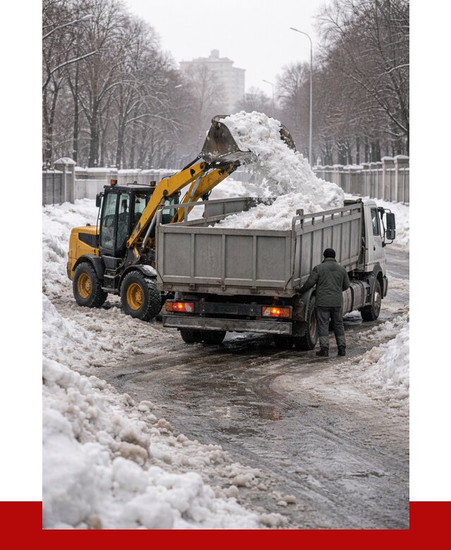 Вывоз снега с погрузкой в Лесосибирске от 3645 р. ПРОНЕРУДЛсс
