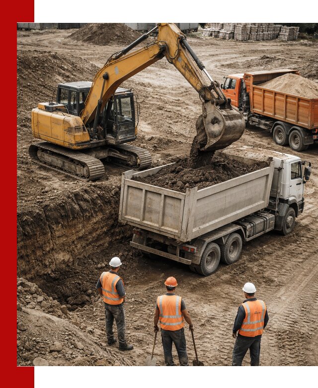 Разработка грунта для строительства и благоустройства в Лесосибирске