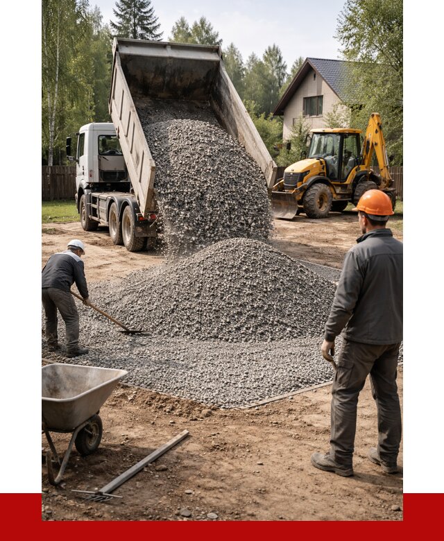 Отсыпка участка щебнем в Лесосибирске от 6770 р. ПРОНЕРУДЛсс