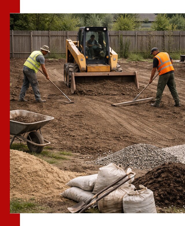 Выравнивание участка под строительство и благоустройство в Лесосибирске